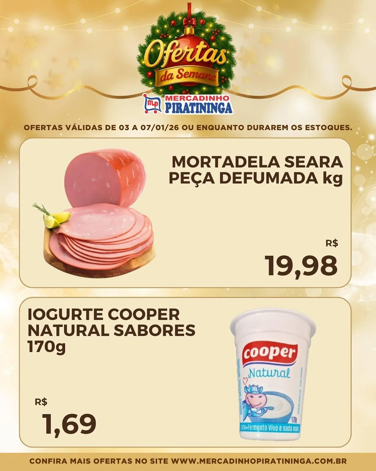 Encarte de Catálogo Mercadinho Piratininga 3 de janeiro até 7 de janeiro 2026 - Pagina 3