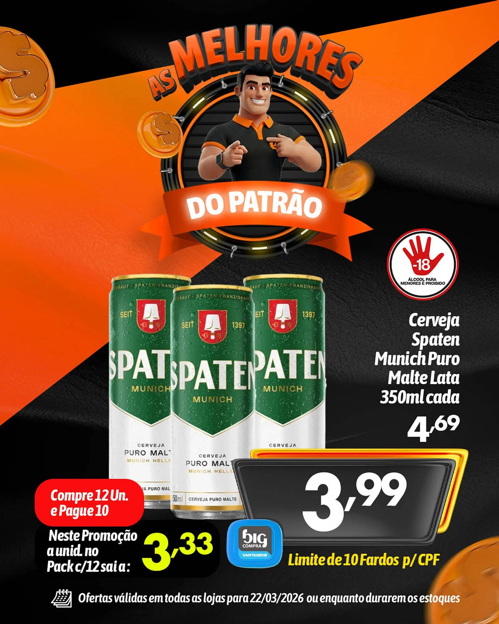 Encarte de Catálogo Supermercados Big Compra 22 de março até 22 de março 2026 - Pagina 2