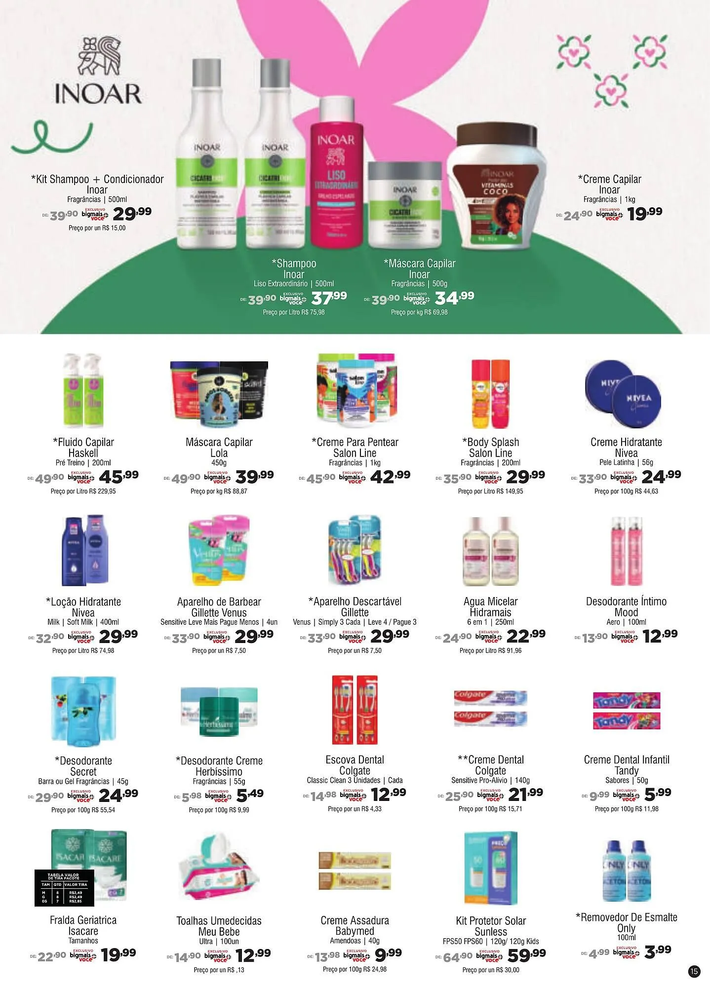 Encarte de Catálogo Big Mais Supermercados 7 de abril até 5 de maio 2026 - Pagina 15