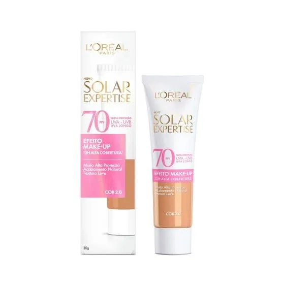 Protetor Solar Facial L'oreal FPS 70 Expertise Efeito Makeup 2.0