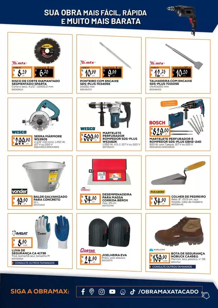 Encarte de Ofertas Obramax 17 de outubro até 10 de novembro 2024 - Pagina 7