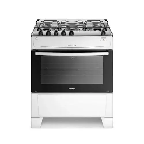Fogão 5 Bocas com Mesa Inox Atlas Mônaco Top Bivolt