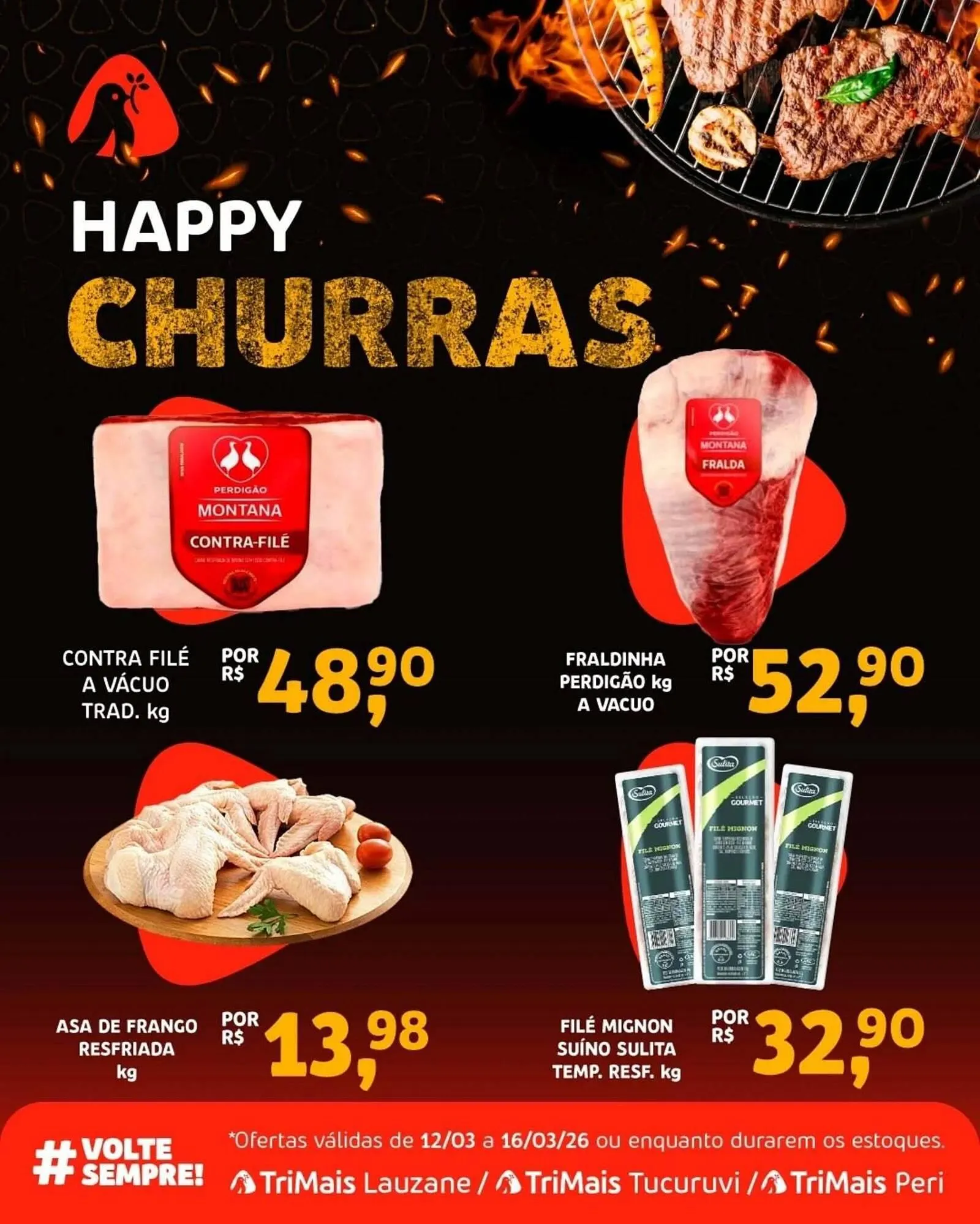 Encarte de Catálogo Trimais Supermercado 13 de março até 16 de março 2026 - Pagina 1