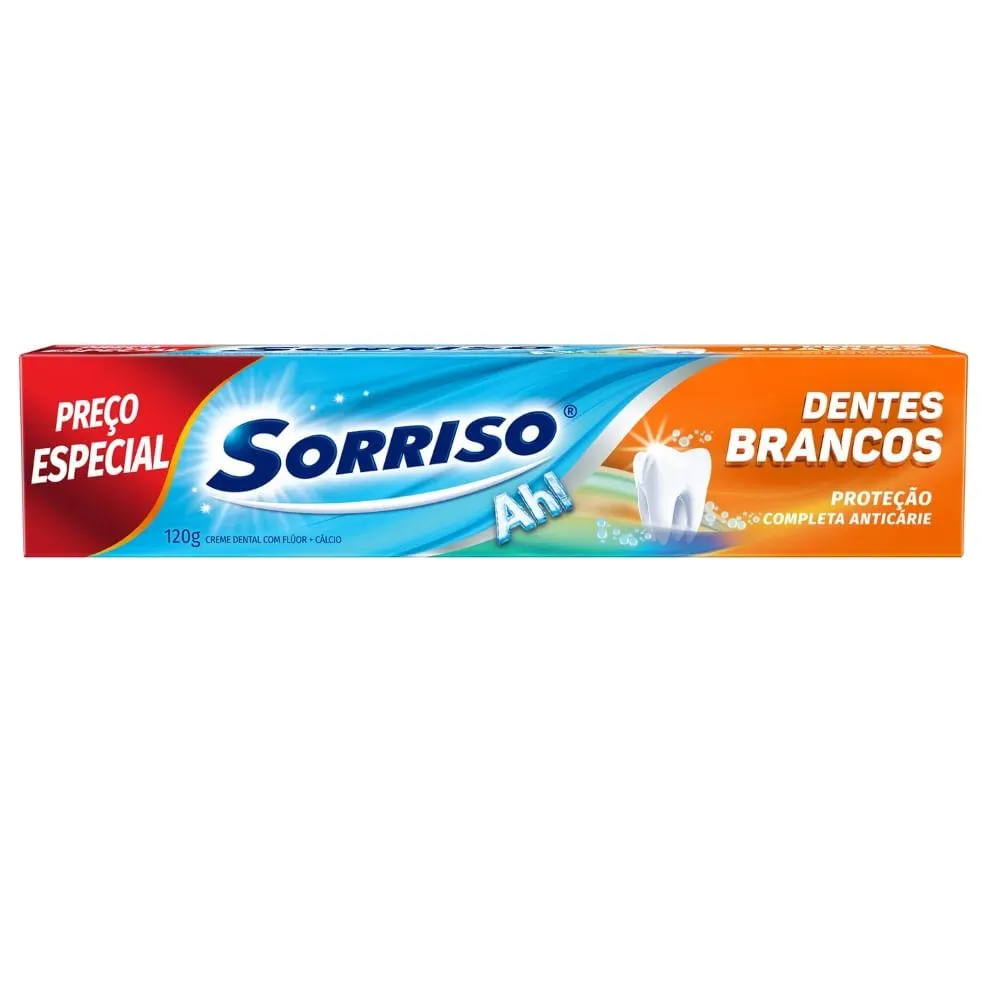 Creme Dental Sorriso Dentes Brancos 120g Preço Especial