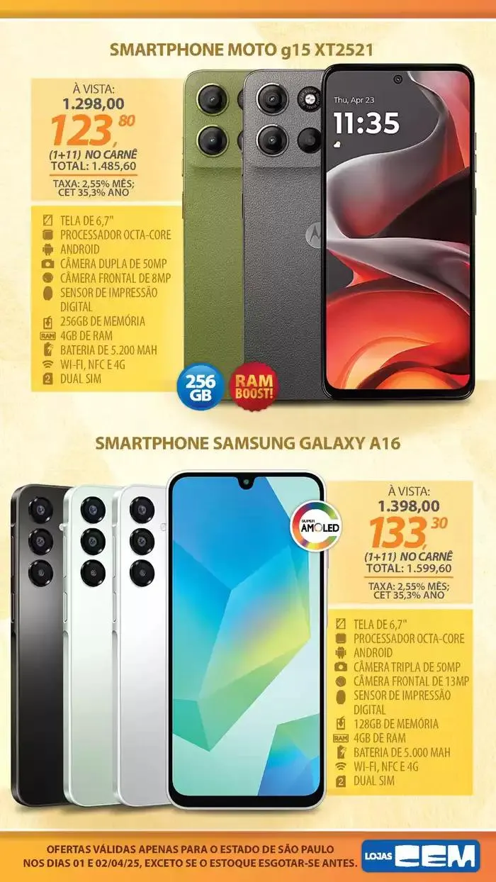 Encarte de Encarte Lojas Cem 3 de abril até 17 de abril 2025 - Pagina 7