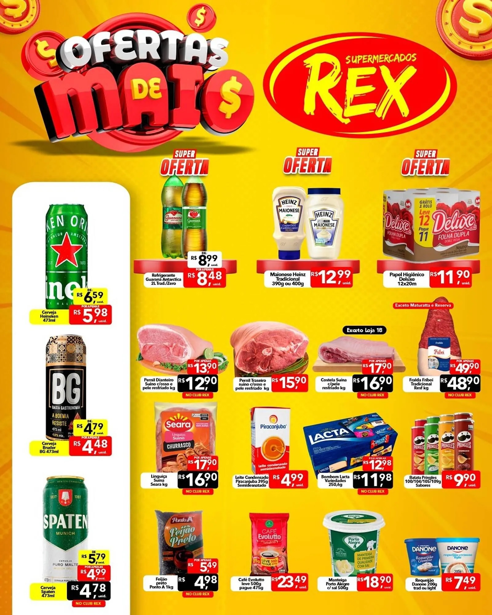 Encarte de Catálogo Supermercados Rex 15 de maio até 17 de maio 2026 - Pagina 1