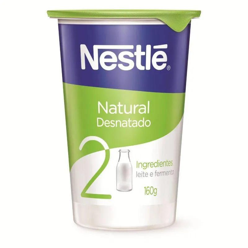 Iogurte Natural Nestlé Desnatado 160g