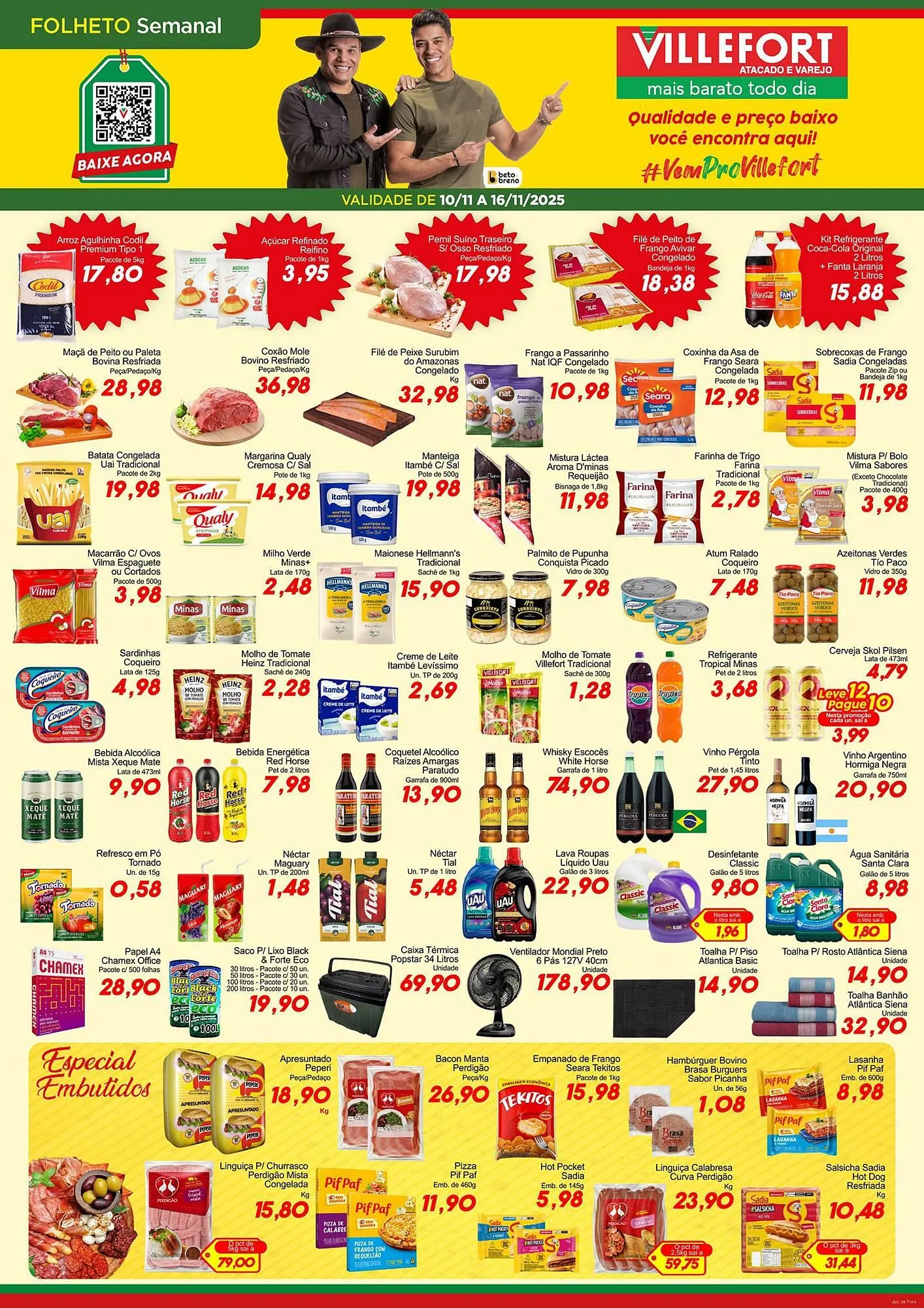Encarte de Catálogo Villefort Atacadista 10 de novembro até 16 de novembro 2025 - Pagina 1