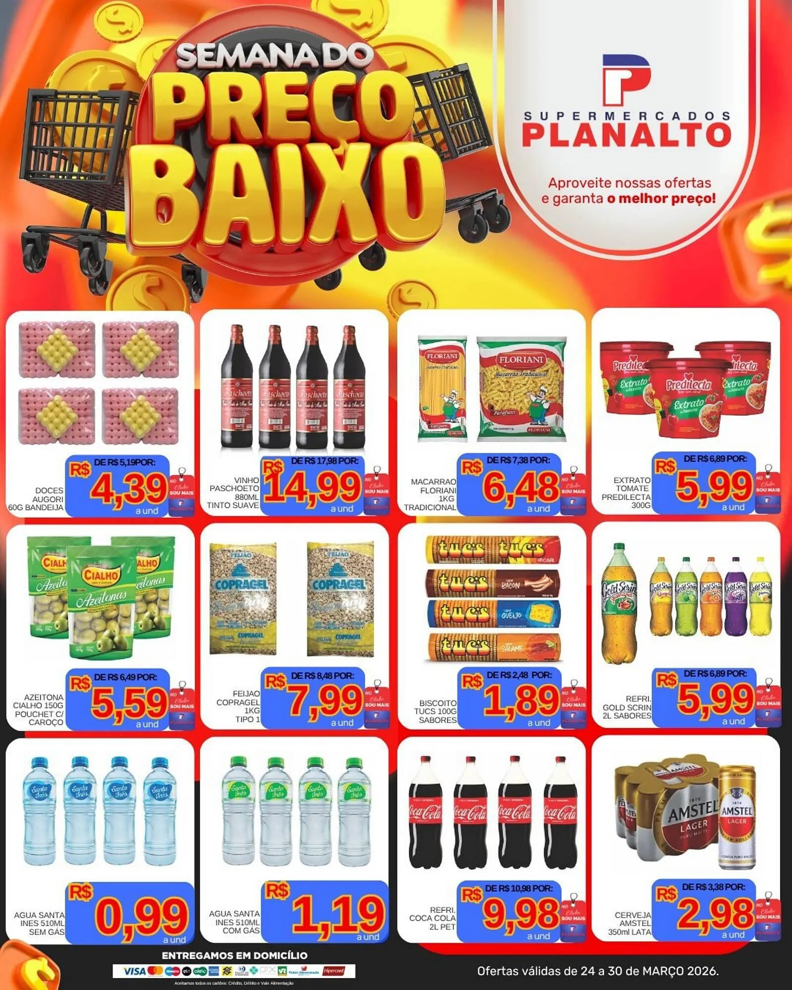 Encarte de Catálogo Supermercados Planalto 24 de março até 30 de março 2026 - Pagina 1