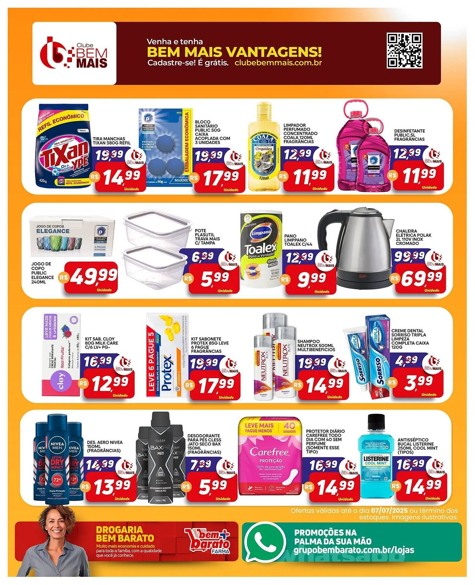 Encarte de Catálogo Supermercado Bem Barato 1 de julho até 7 de julho 2025 - Pagina 4