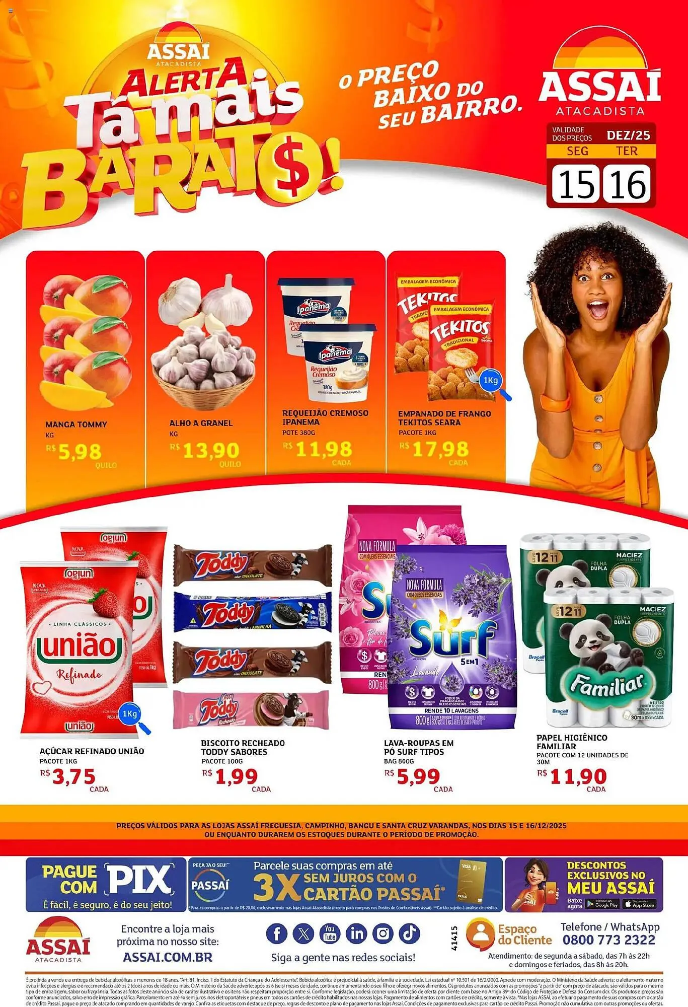 Encarte de Encarte Assaí Atacadista 15 de dezembro até 16 de dezembro 2025 - Pagina 1