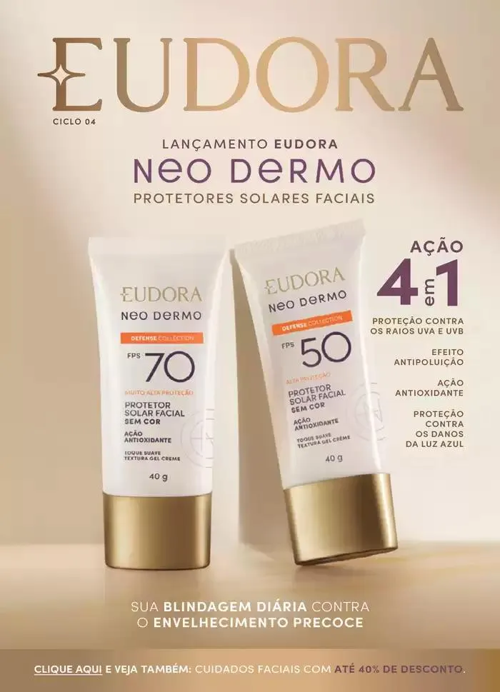 Encarte de Eudora Ciclo 4 19 de fevereiro até 19 de março 2025 - Pagina 1