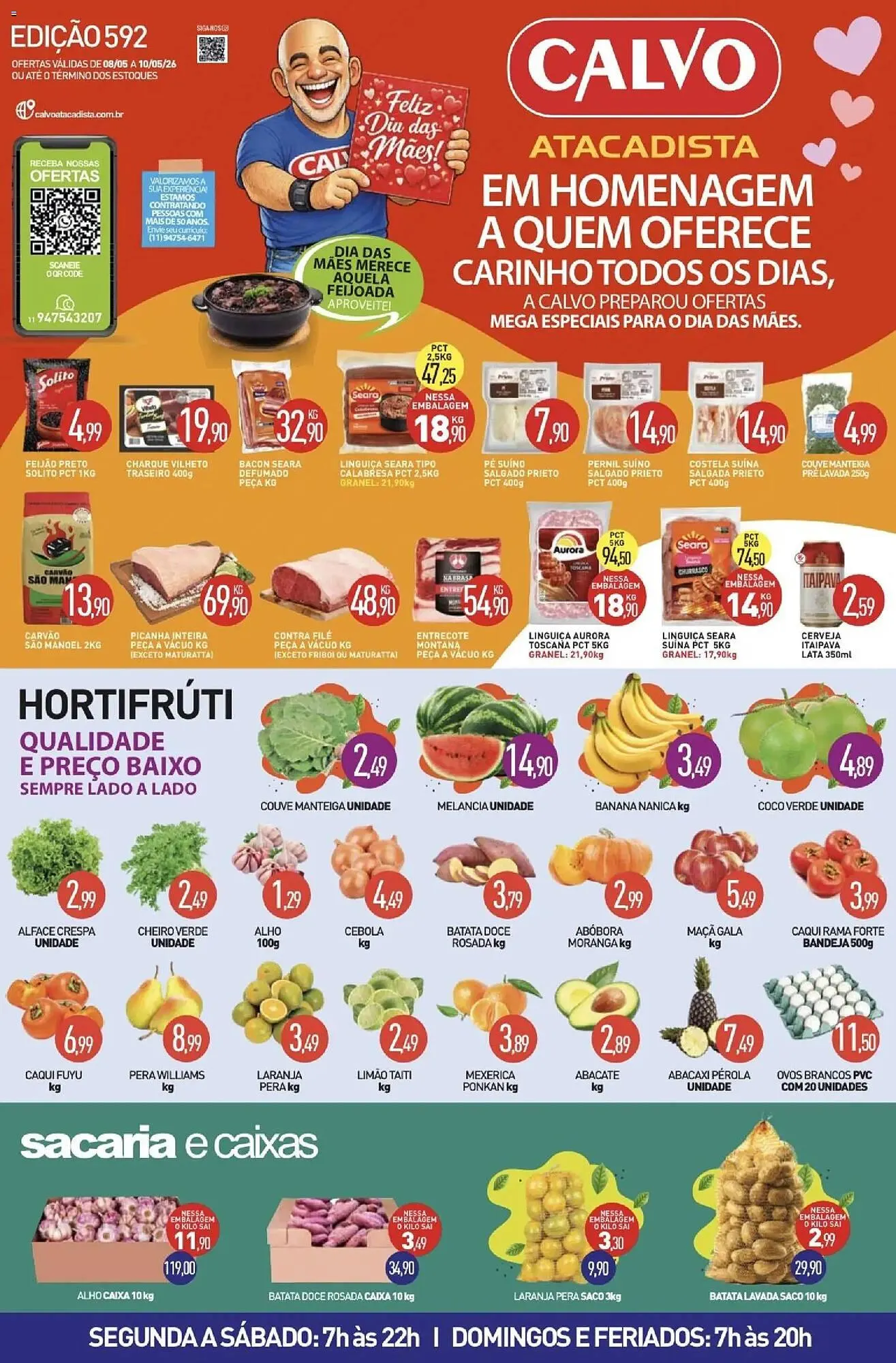 Encarte de Folheto Calvo Atacadista 8 de maio até 10 de maio 2026 - Pagina 1