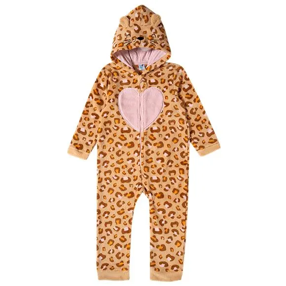 Macacão peludinhos oncinha kids tip top