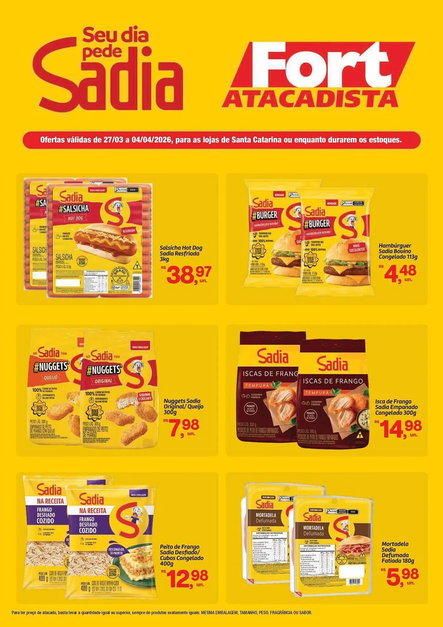 Encarte de Tabloide Fort Atacadista 27 de março até 4 de abril 2026 - Pagina 1
