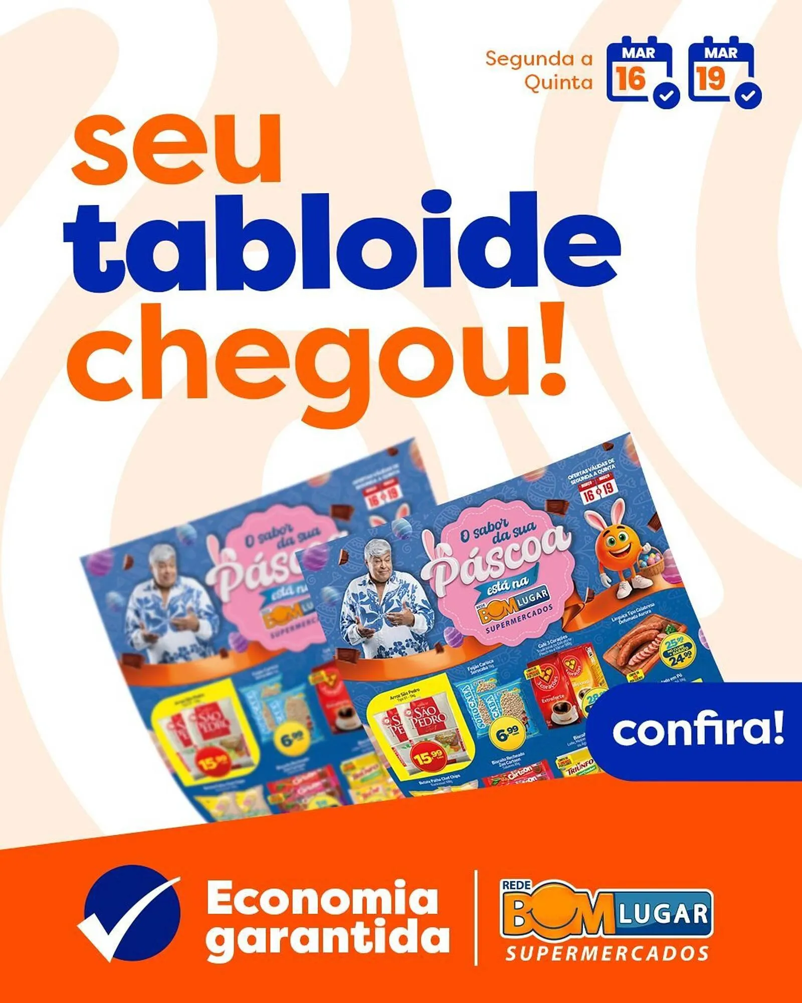 Encarte de Folheto Rede Bom Lugar 16 de março até 19 de março 2026 - Pagina 1