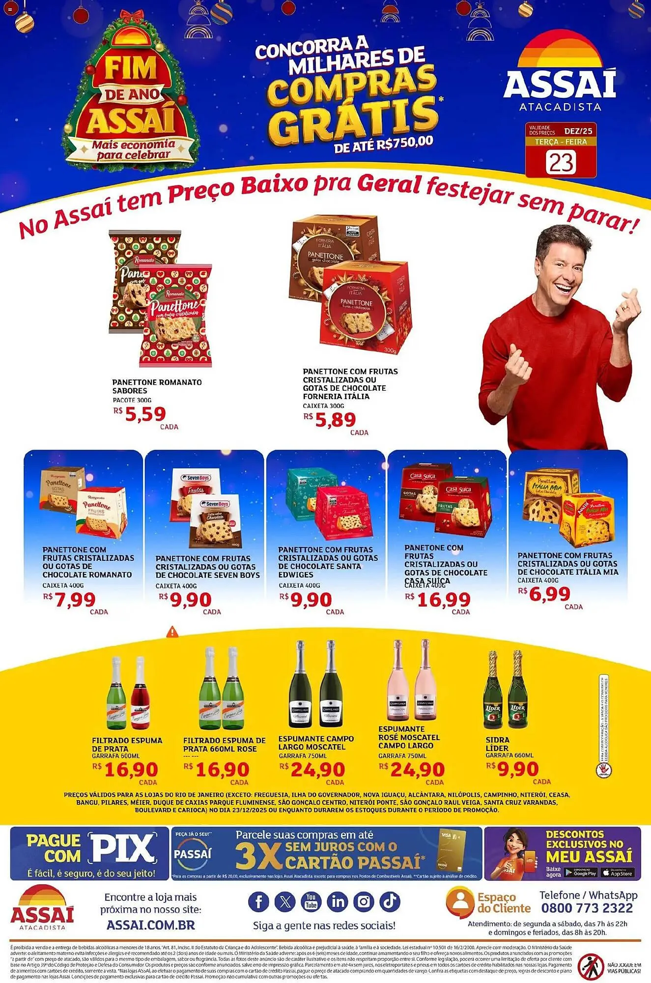 Encarte de Encarte Assaí Atacadista 23 de dezembro até 23 de dezembro 2025 - Pagina 1