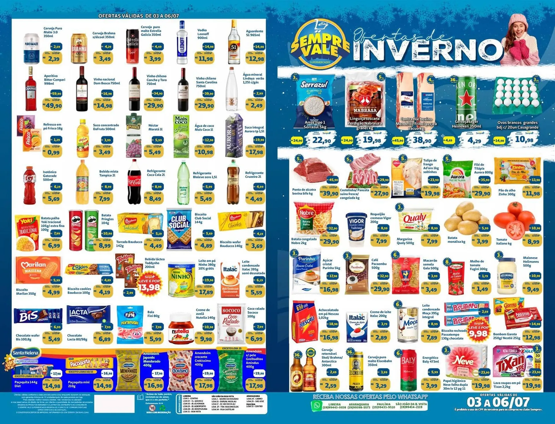 Encarte de Catálogo Sempre Vale Supermercados 3 de julho até 6 de julho 2025 - Pagina 1
