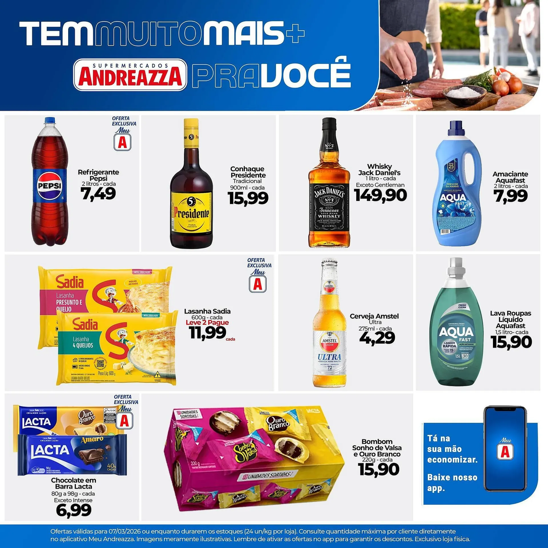 Encarte de Catálogo Supermercados Andreazza 7 de março até 7 de março 2026 - Pagina 1