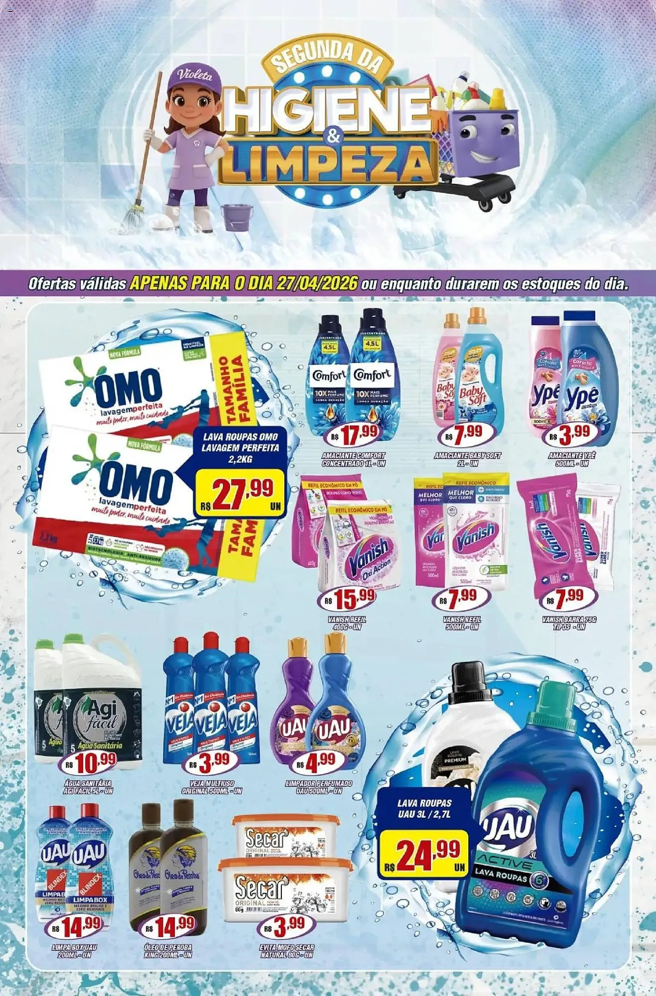 Encarte de Catálogo Violeta Supermercados 27 de abril até 27 de abril 2026 - Pagina 1