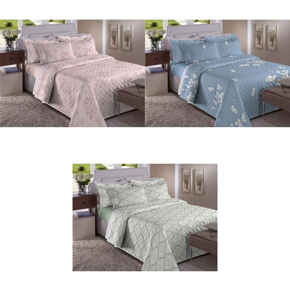 Jogo Cama Casal Micropercal 30cm Sortido 4 Peças PY25152/ AC25238 - Arte & Cazza