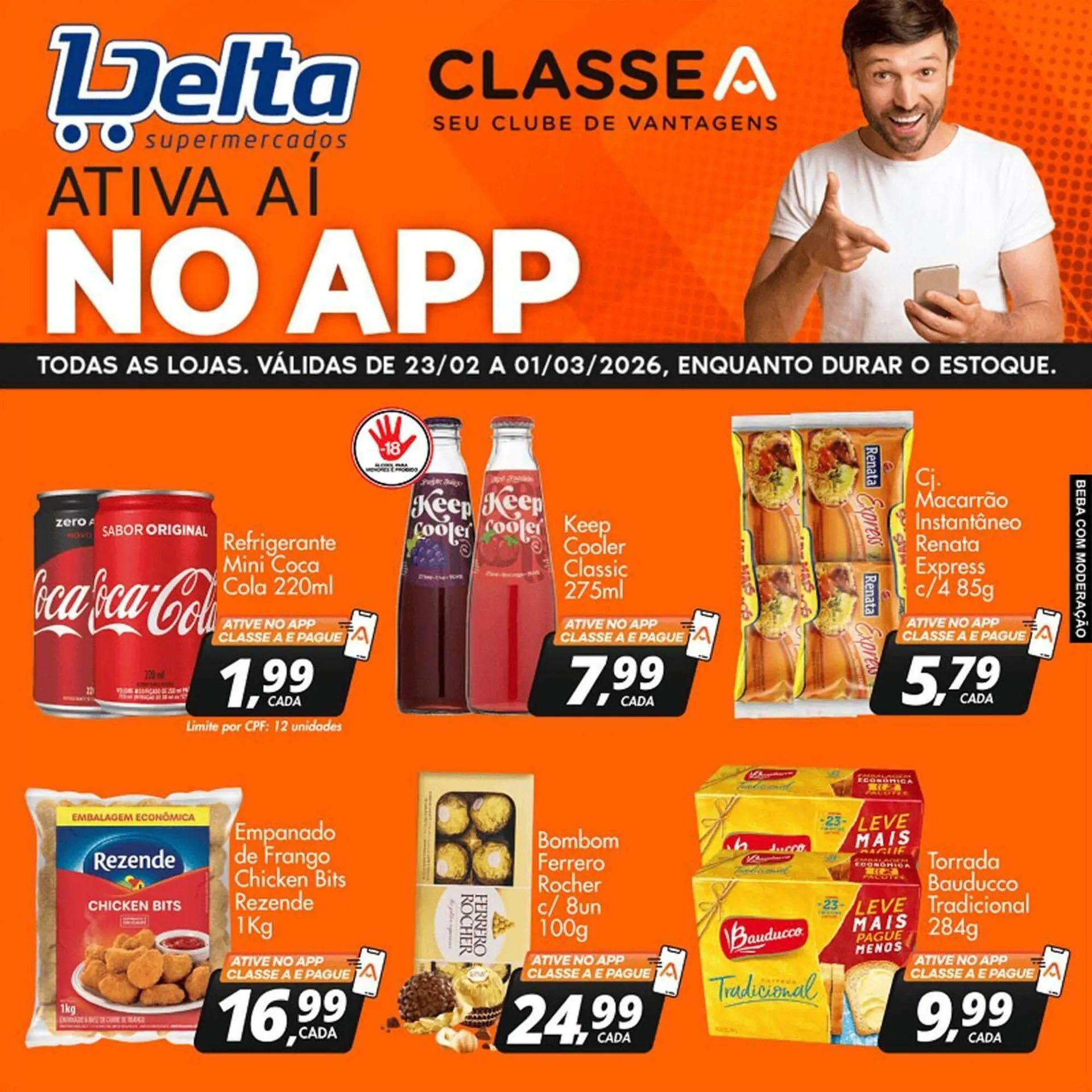 Encarte de Catálogo Delta Supermercados 23 de fevereiro até 1 de março 2026 - Pagina 1