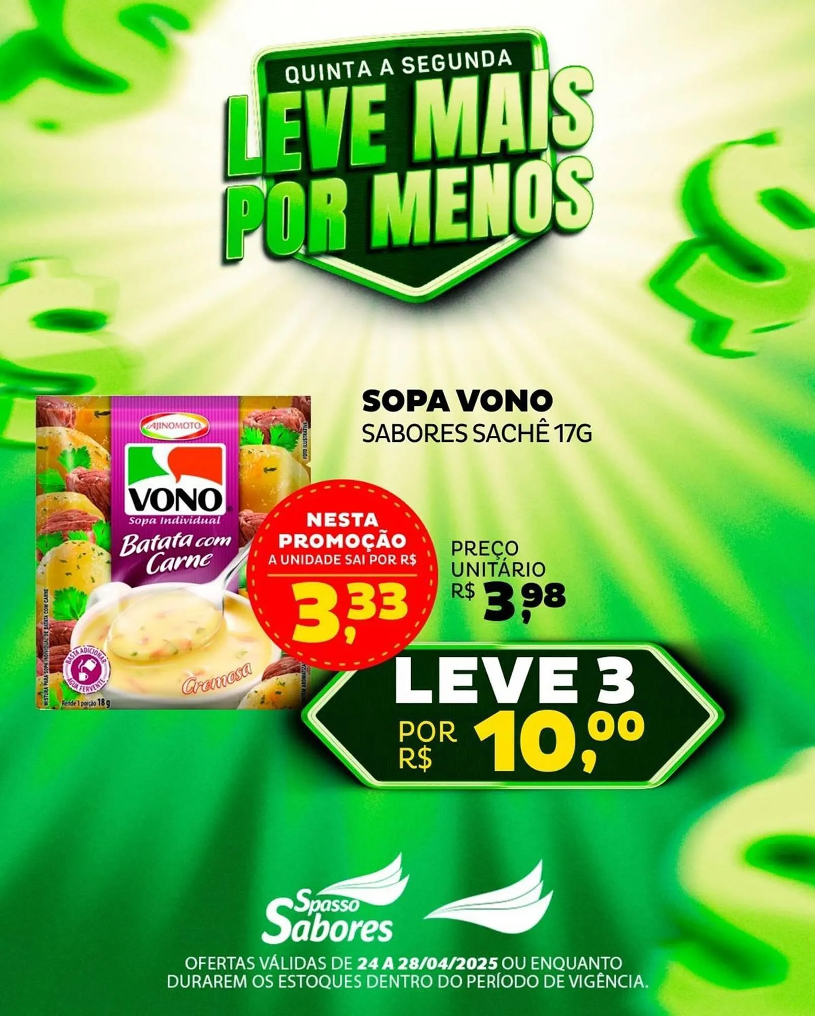 Encarte de Catálogo Spasso Sabores 24 de abril até 28 de abril 2025 - Pagina 4