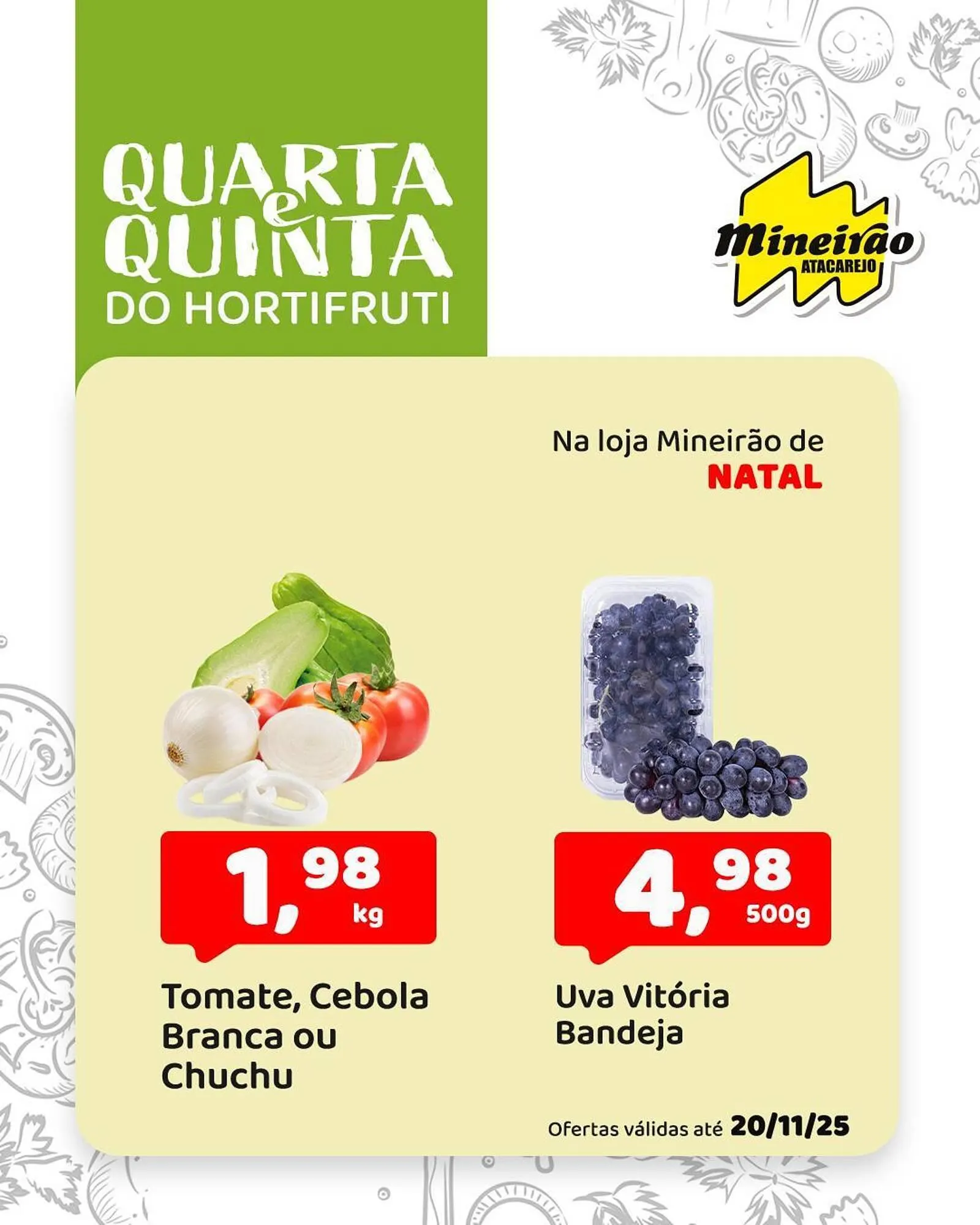 Encarte de Folheto Mineirão Atacarejo 19 de novembro até 20 de novembro 2025 - Pagina 1