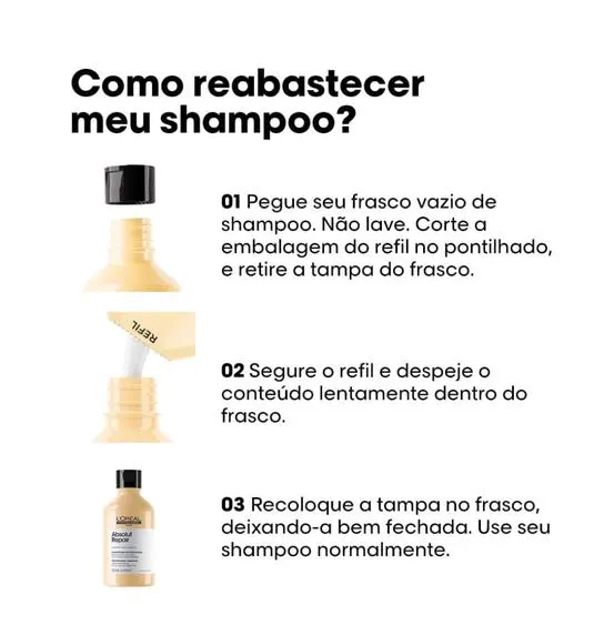 Shampoo Refil L'Oréal Professionnel Absolut Repair 240ml