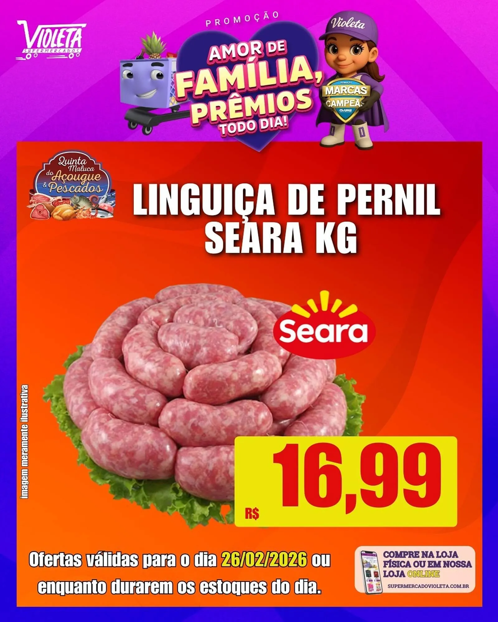 Encarte de Catálogo Violeta Supermercados 25 de fevereiro até 26 de fevereiro 2026 - Pagina 5