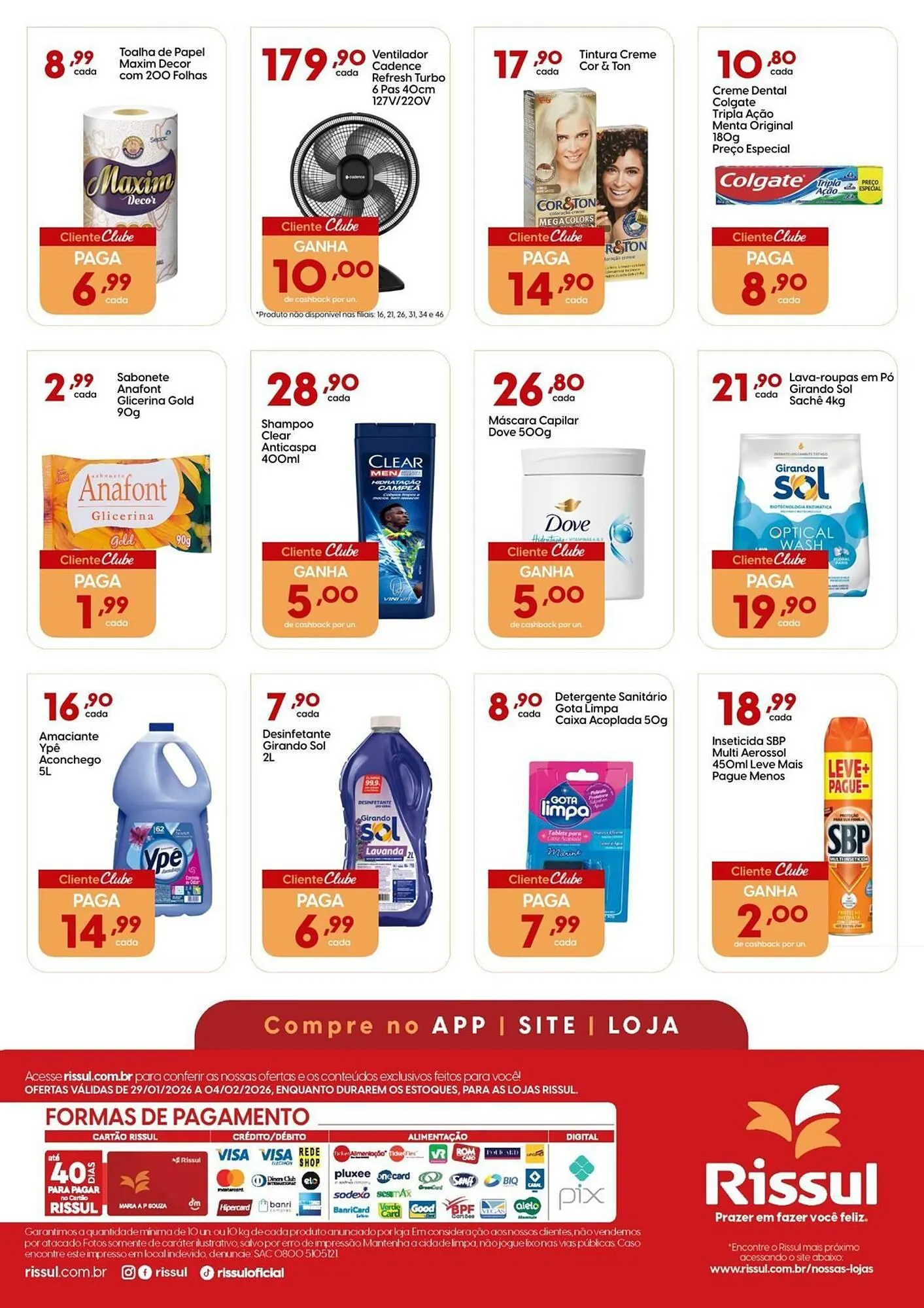 Encarte de Catálogo Supper Rissul 29 de janeiro até 4 de fevereiro 2026 - Pagina 4