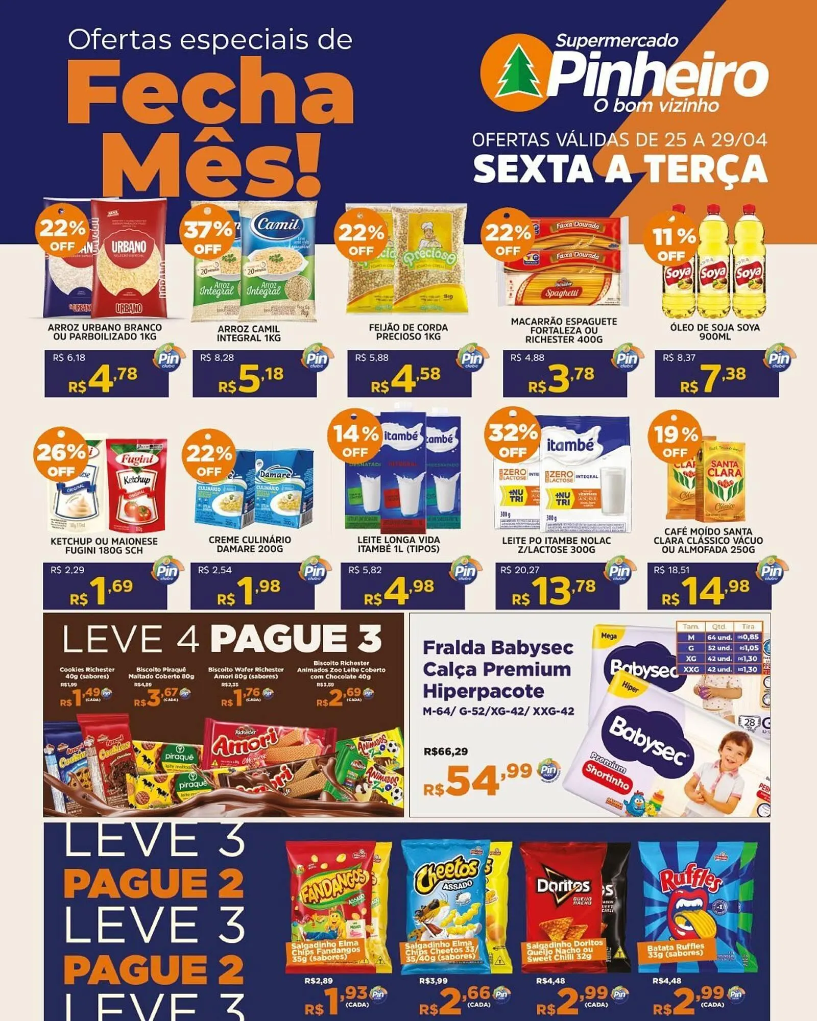 Encarte de Catálogo Pinheiro Supermercado 25 de abril até 29 de abril 2025 - Pagina 2