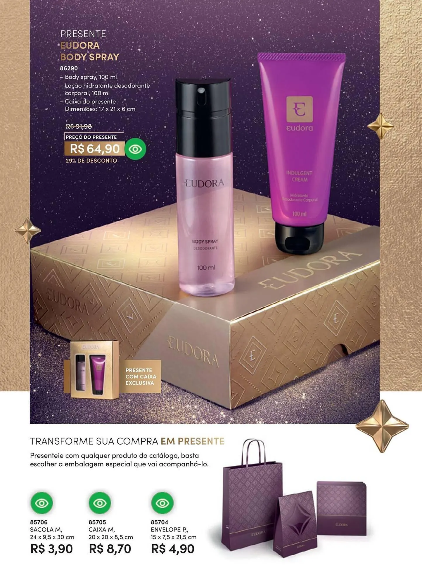 Encarte de Catálogo Eudora 8 de outubro até 8 de novembro 2025 - Pagina 44