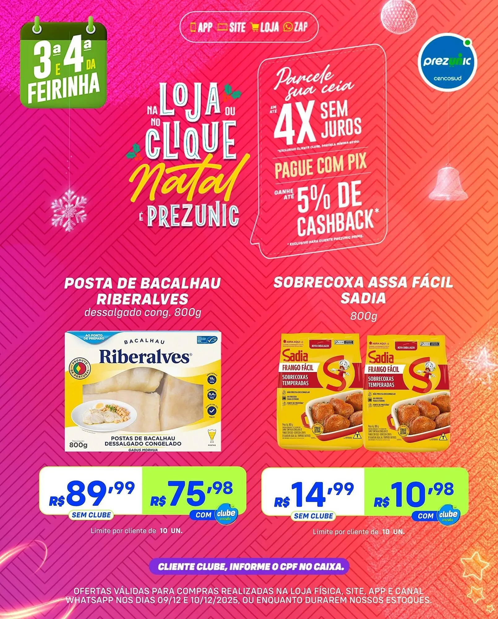 Encarte de Encarte Prezunic 9 de dezembro até 10 de dezembro 2025 - Pagina 5
