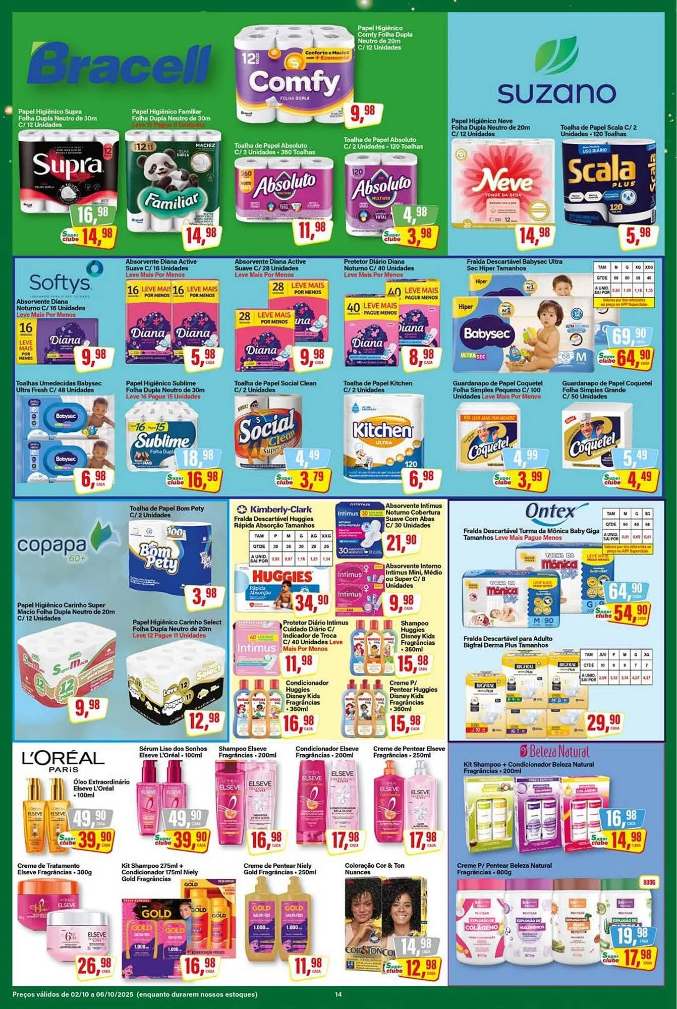 Encarte de Encarte Rede Supermarket 2 de outubro até 6 de outubro 2025 - Pagina 14