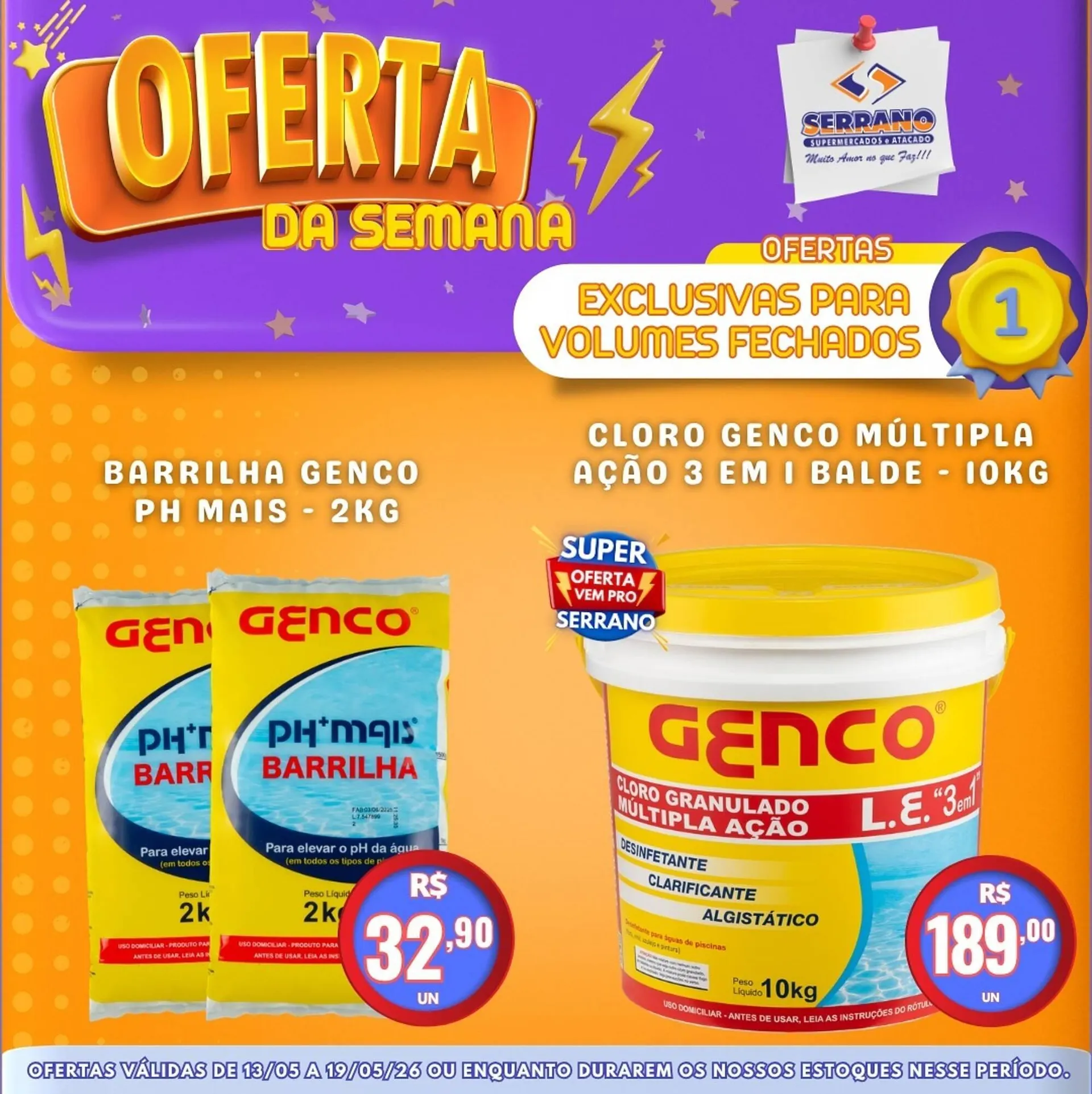 Encarte de Catálogo Serrano Supermercado 13 de maio até 19 de maio 2026 - Pagina 9