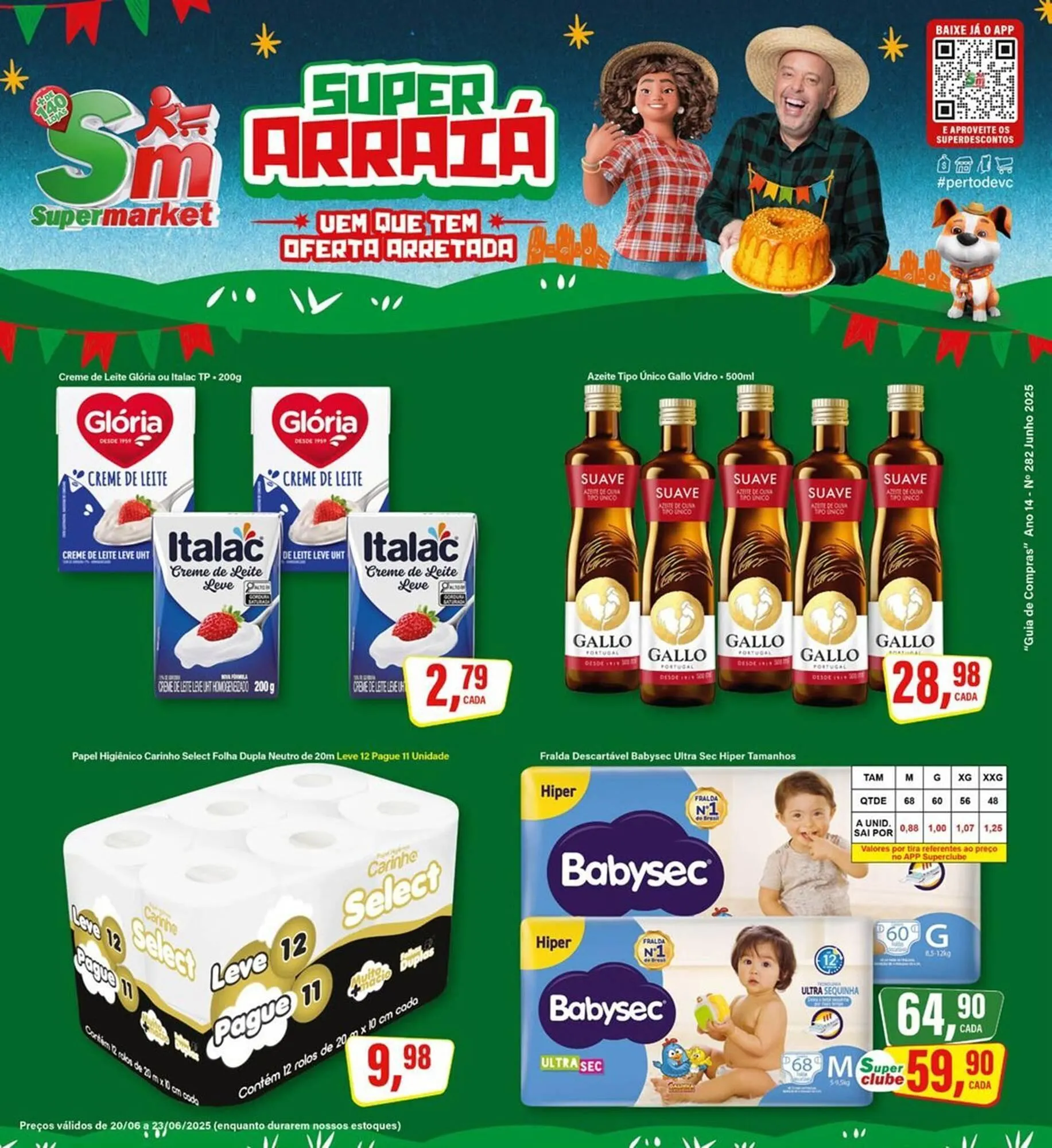 Encarte de Catálogo Rede Supermarket 20 de junho até 23 de junho 2025 - Pagina 1