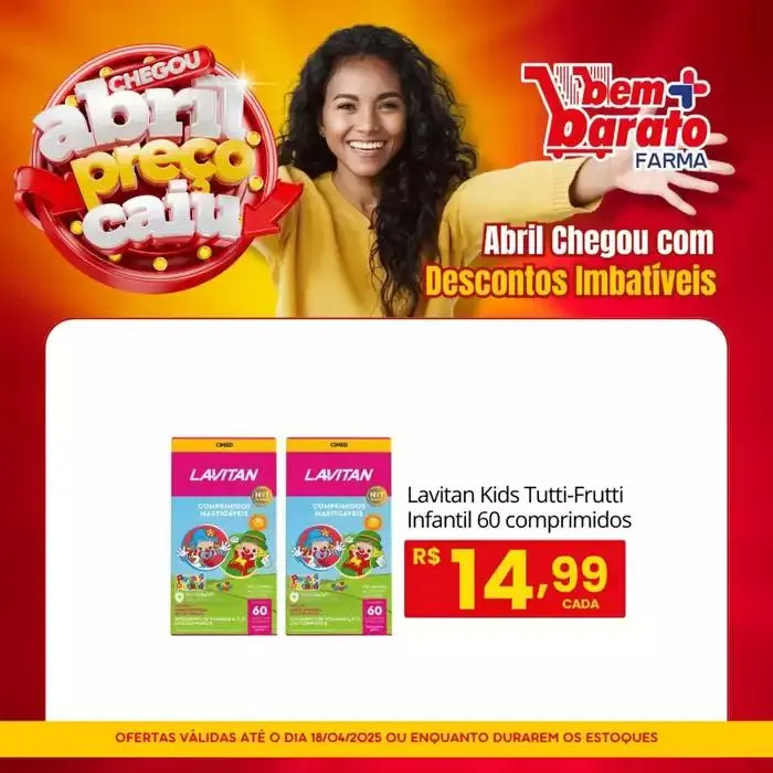 Encarte de Encarte Supermercado Bem Barato 10 de abril até 18 de abril 2025 - Pagina 1