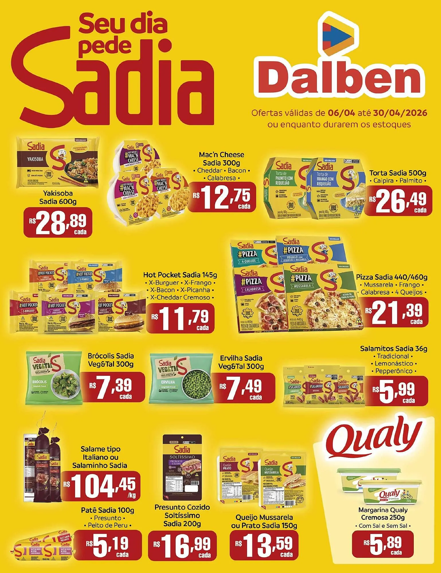 Encarte de Catálogo Supermercado Dalben 6 de abril até 30 de abril 2026 - Pagina 1