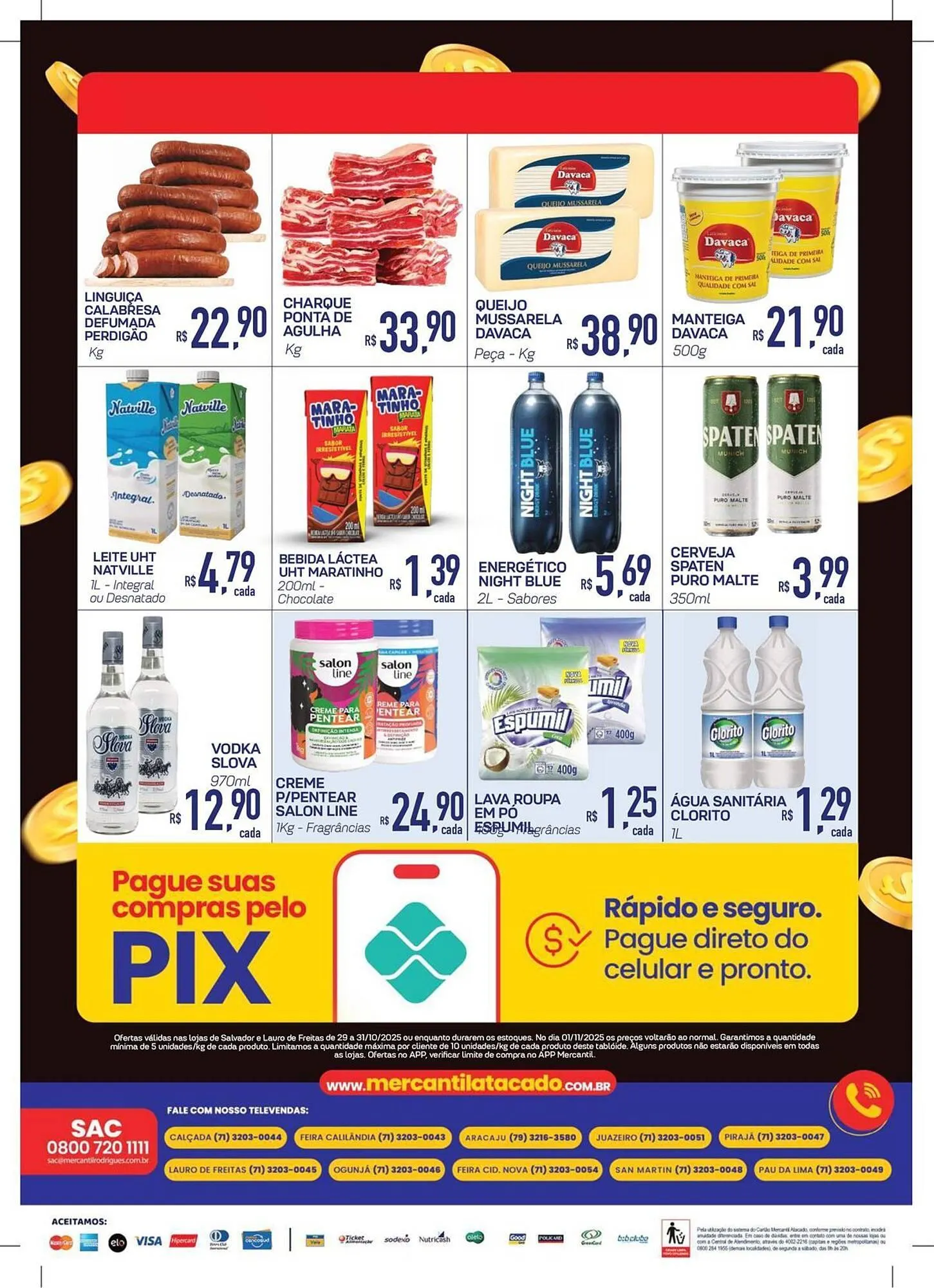 Encarte de Folheto Mercantil Rodrigues 29 de outubro até 31 de outubro 2025 - Pagina 2