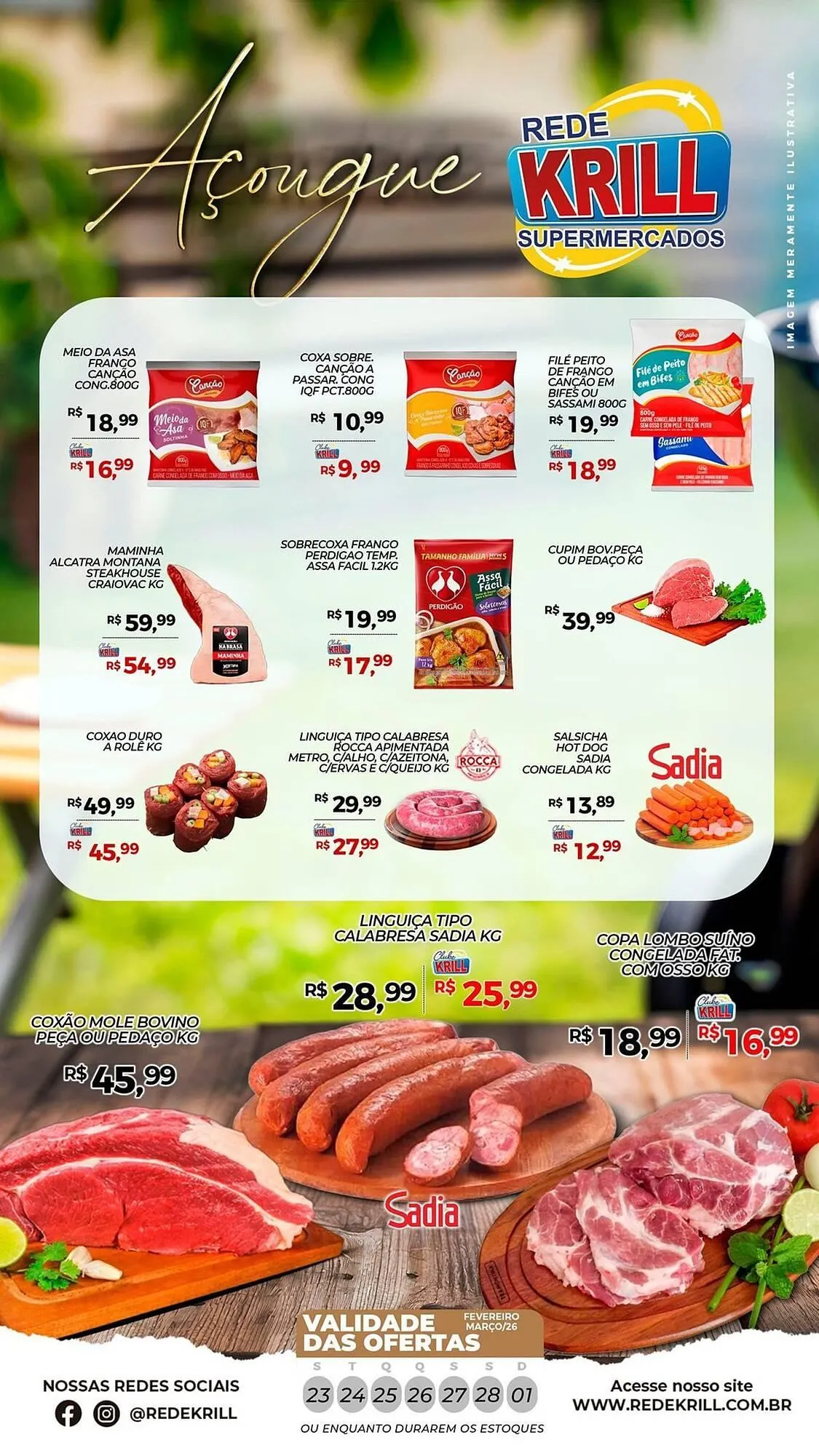 Encarte de Folheto Rede Krill 23 de fevereiro até 1 de março 2026 - Pagina 1