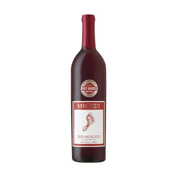 Vino Red Moscato Barefoot 75 Cl
