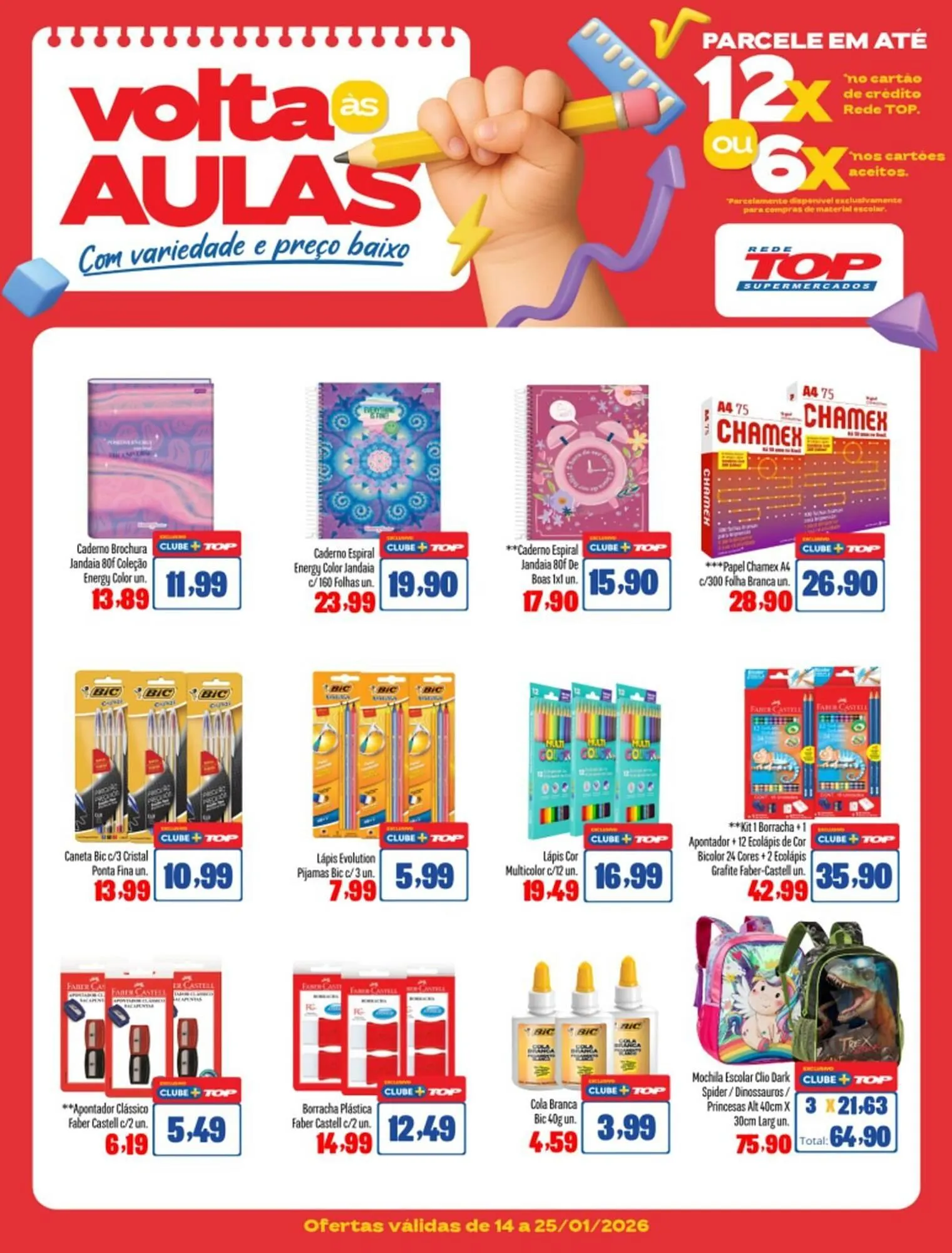 Encarte de Encarte Rede Top 14 de janeiro até 25 de janeiro 2026 - Pagina 1