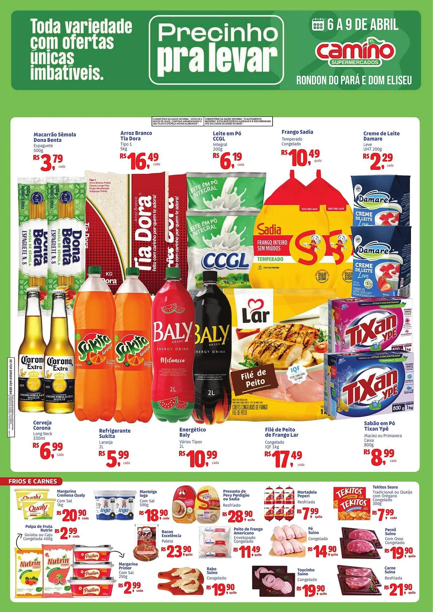 Encarte de Catálogo Camiño supermercados 6 de abril até 9 de abril 2026 - Pagina 1