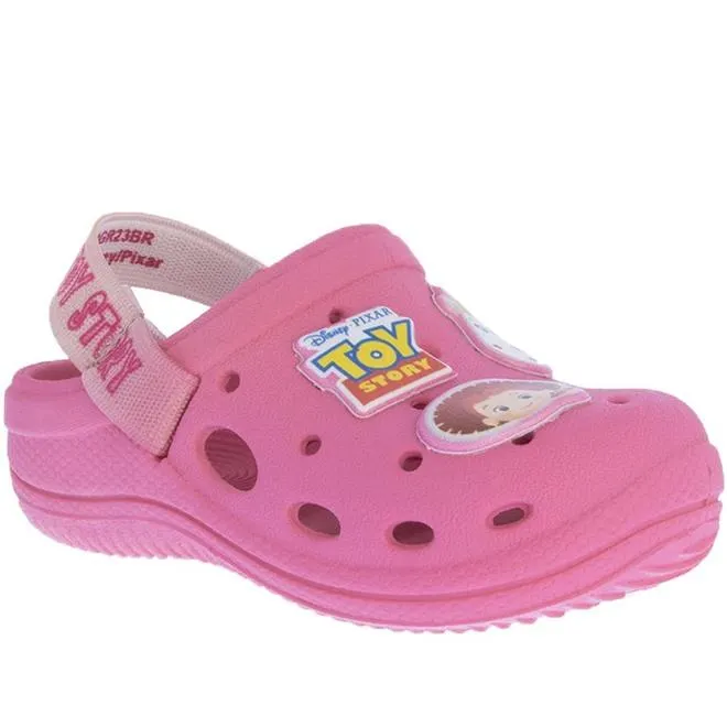 Babuche Infantil Disney Pixar Toy Story Elástico Rosa