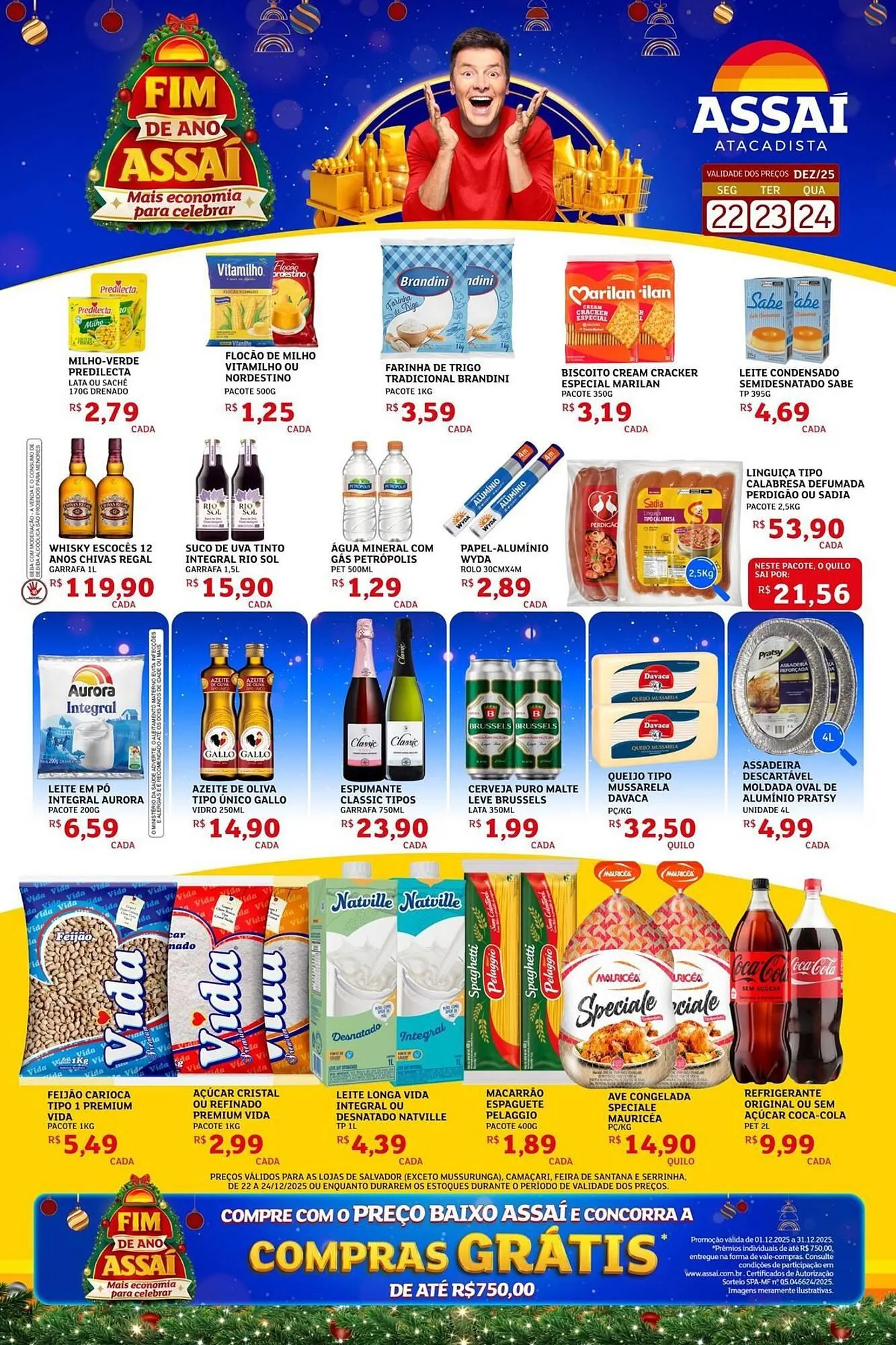 Encarte de Encarte Assaí Atacadista 22 de dezembro até 24 de dezembro 2025 - Pagina 1