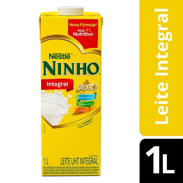 Leite UHT Ninho Integral 1l
