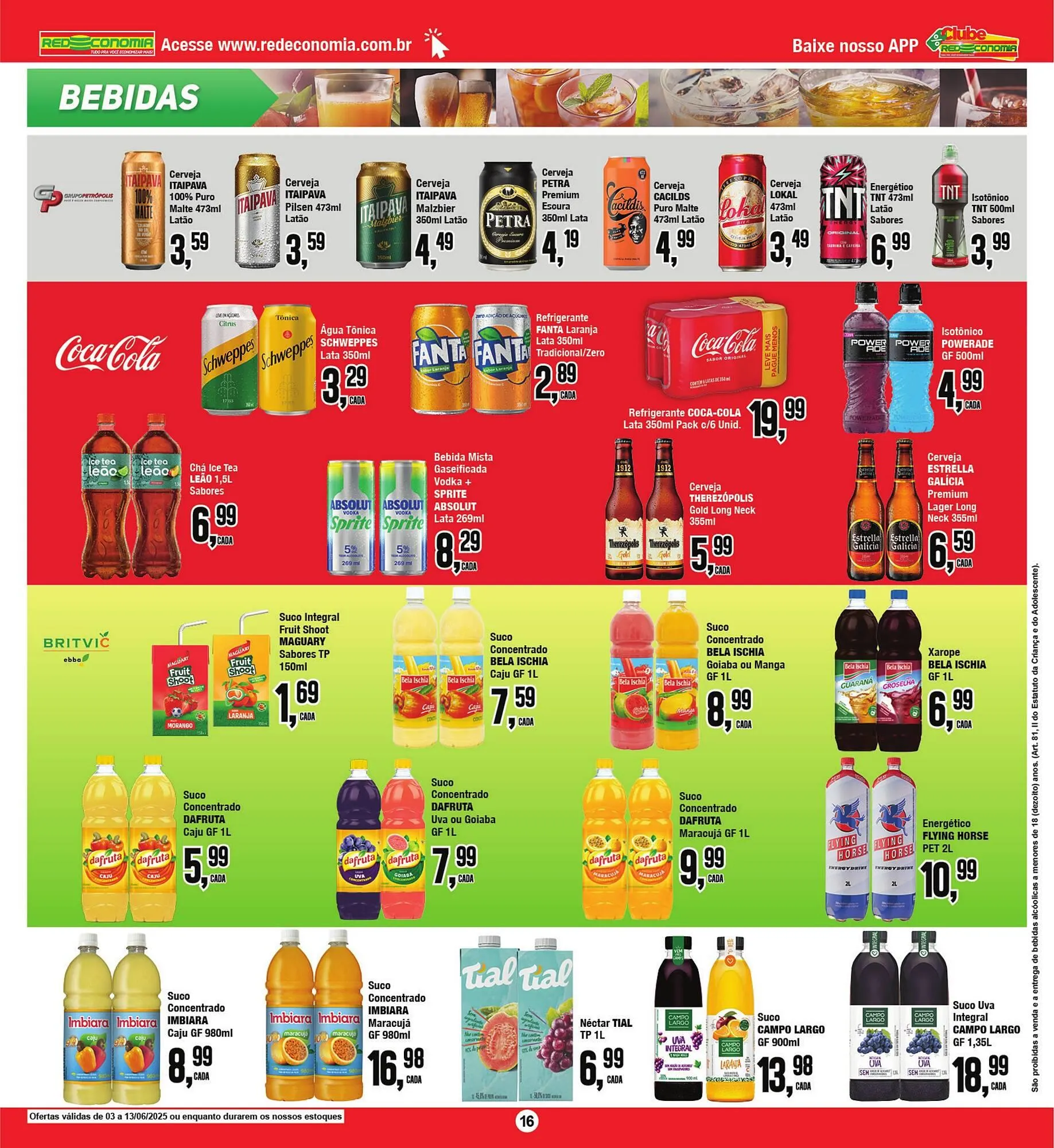 Encarte de Catálogo Rede Economia 4 de junho até 14 de junho 2025 - Pagina 16