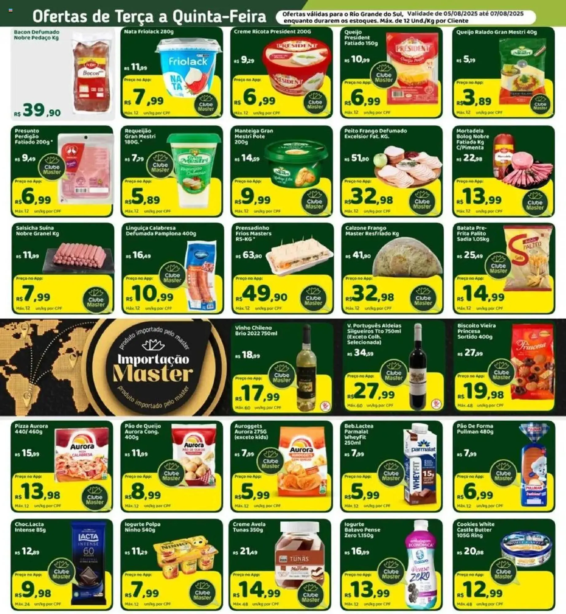 Encarte de Catálogo Master Supermercados 5 de agosto até 7 de agosto 2025 - Pagina 2