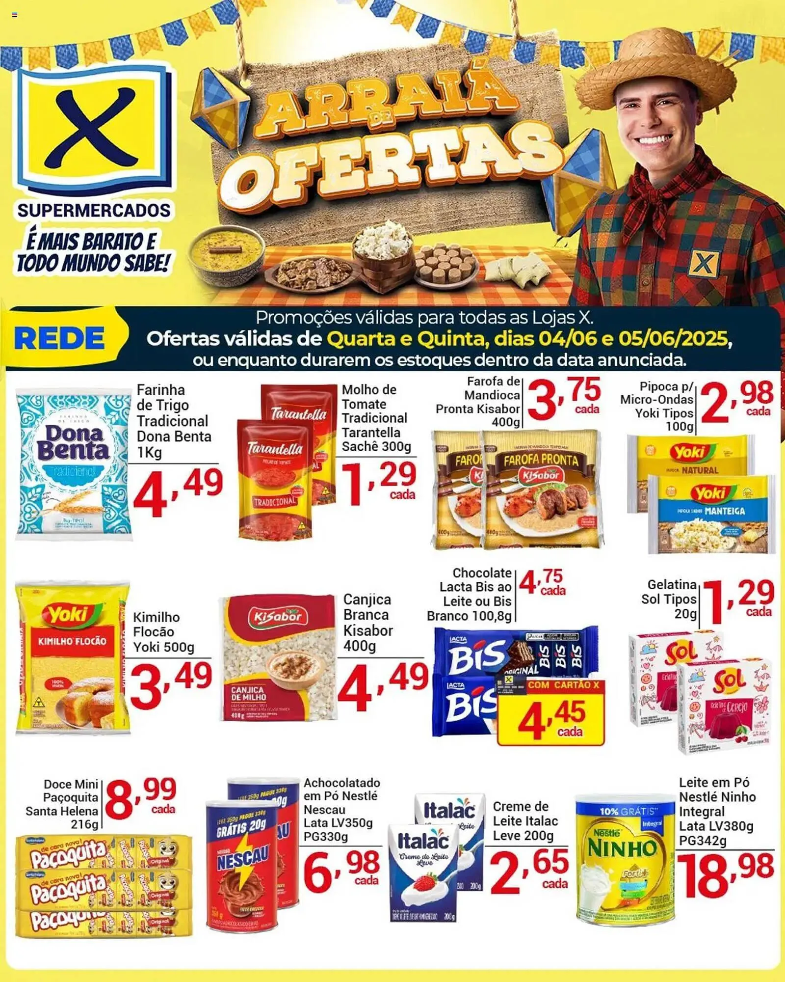Encarte de Catálogo X Supermercados 4 de junho até 5 de junho 2025 - Pagina 2